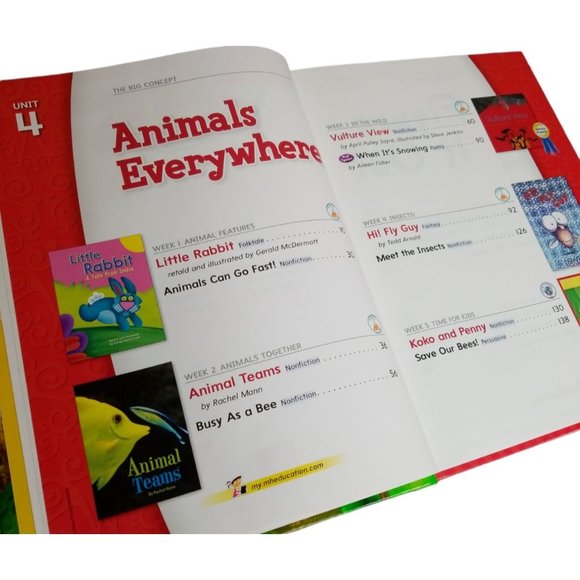 Wonders Grade 1 Literature Anthology Elementary Reading Unit 4 2020 Homeschool - Picture 3 of 7